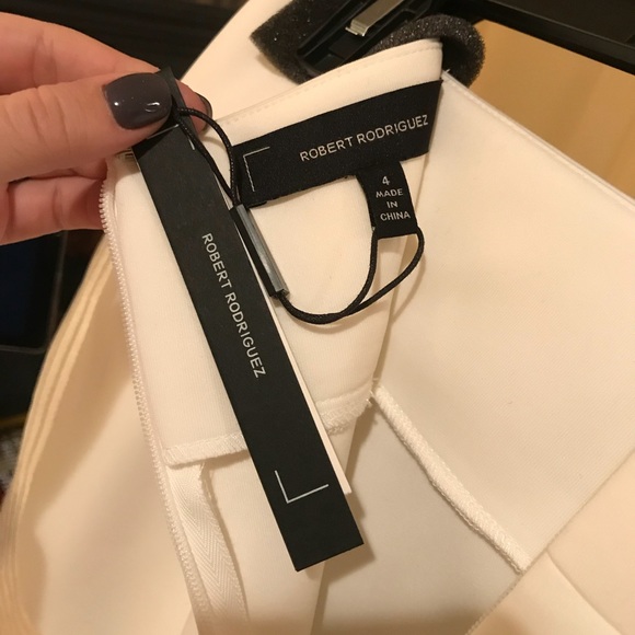 Robert Rodriguez Quorra Embroidery White Skirt 4 - Picture 5 of 6